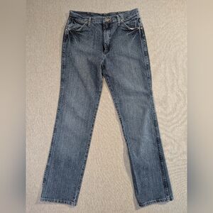 Wrangler Cowboy Cut Jeans Men's 32 X 34 Blue Silver Edition Slim Fit